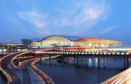 Terminal 2 at Shanghai Pudong Airport