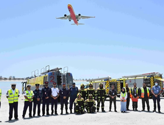 The team behind the emergency response exercise at BIA