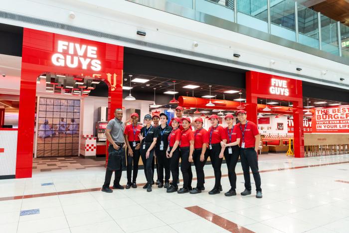 Five Guys DXB is the chain’s first airport location outside the US