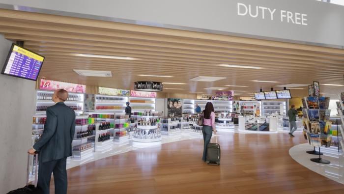 A reimagining of the duty-free area at Vilnius 