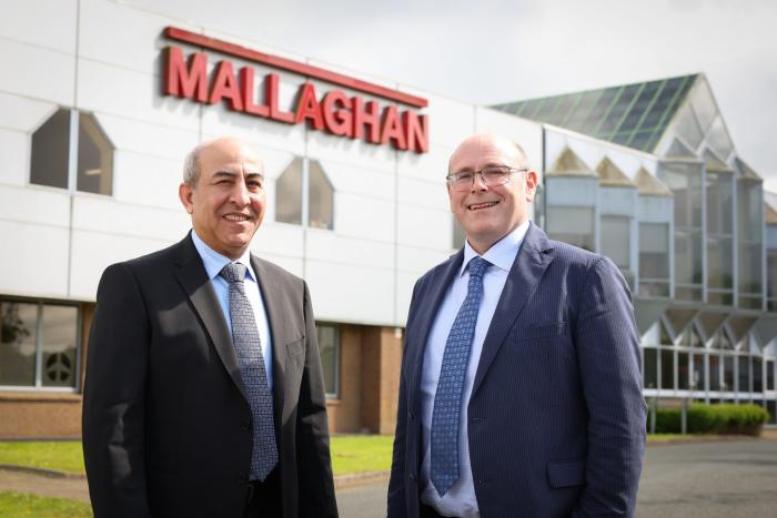 Wajdy Al Ghabban, CEO of Catrion with Mallaghan CEO Ronan Mallaghan