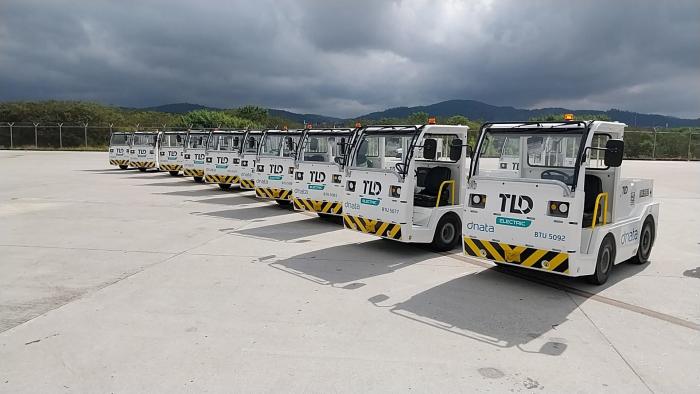 Electric tugs at São Paulo International Airport