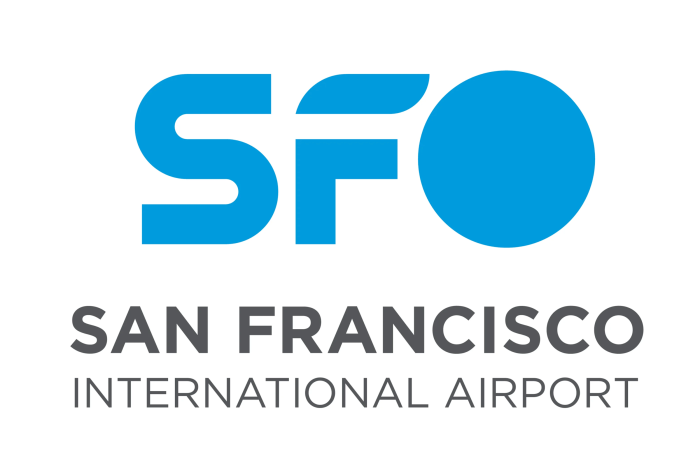 The primary colour of the new logo is SFO Golden Hour Blue