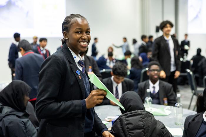 The event was attended by students from across East London