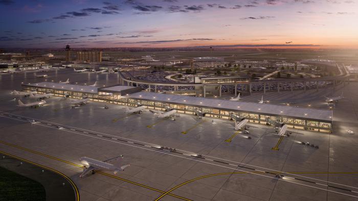 Terminal F will feature a 400,000sq ft concourse