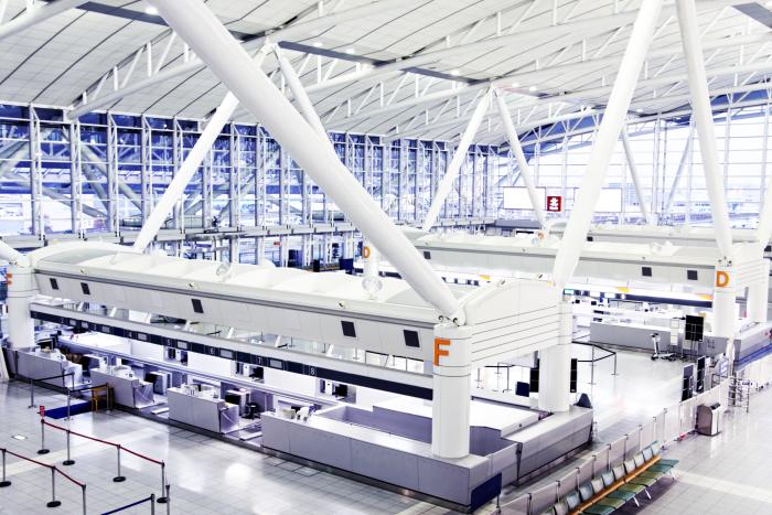 The international terminal at Fukuoka Airport