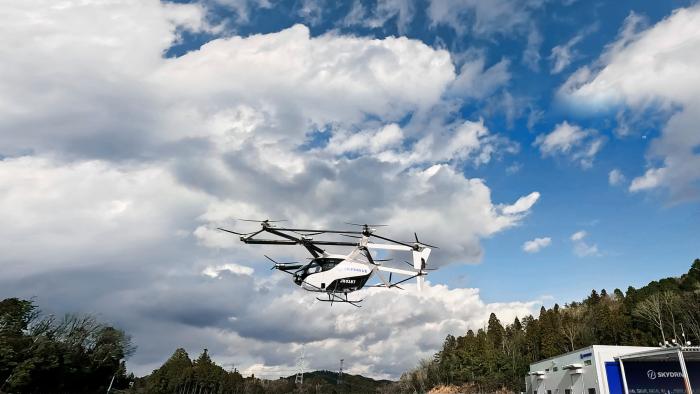 SKYDRIVE is a lightweight, three-seater eVTOL aircraft