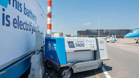 Super battery tested at Schiphol